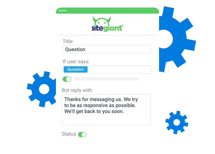 keyword based automated replies