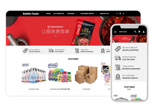 Goblin Foods merchant webstore