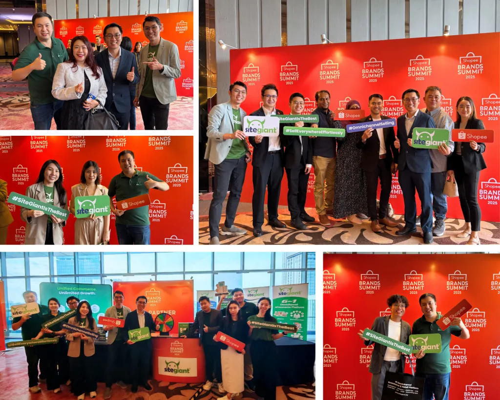 SiteGiant member having group photo with sellers